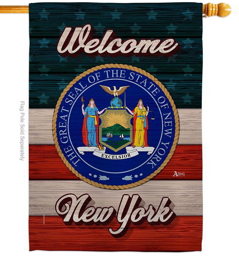 Welcome New York House Flag