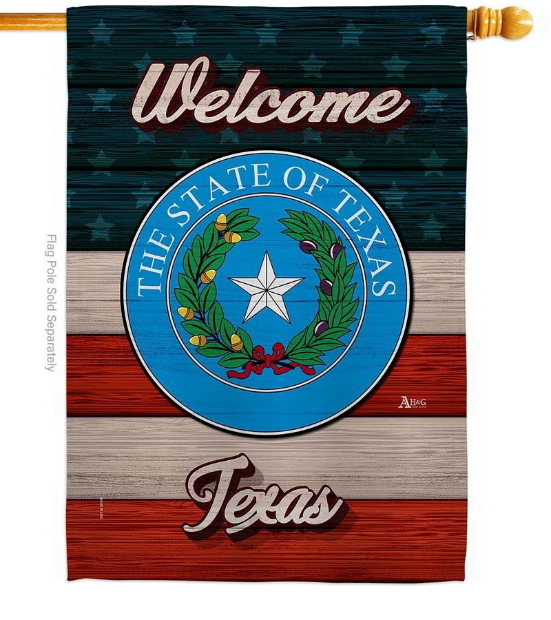 Welcome Texas House Flag