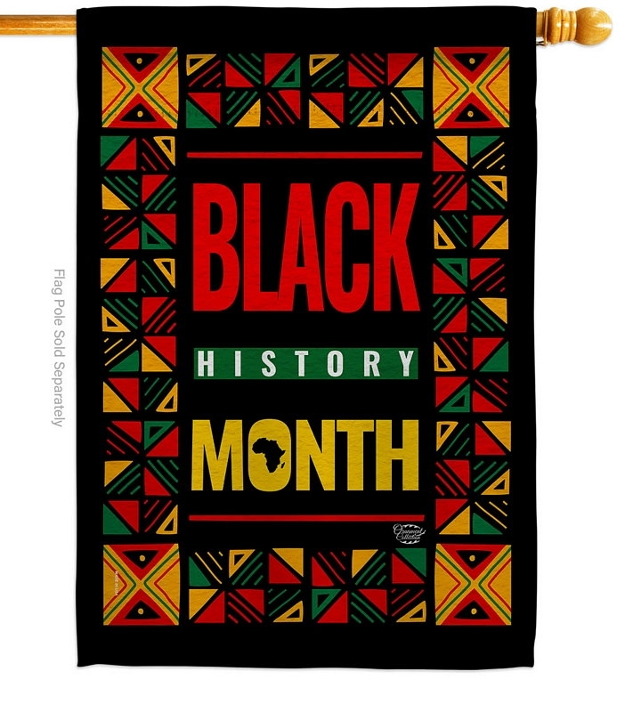 African American History Month House Flag