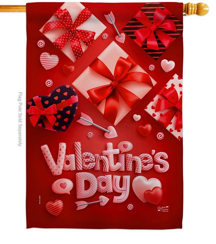 Valentine\'s Gifts House Flag