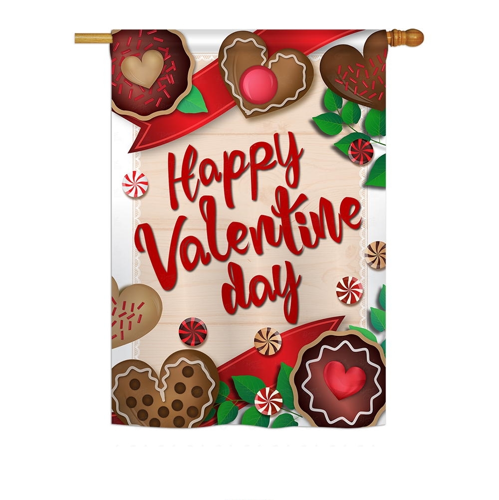 Very Sweet Valentine Day House Flag