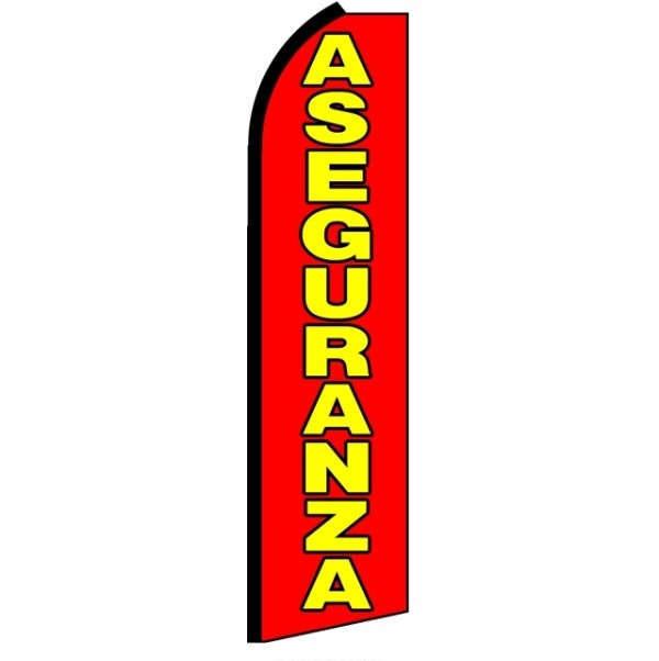 Aseguranza Feather Flag 2.5\' x 11\'