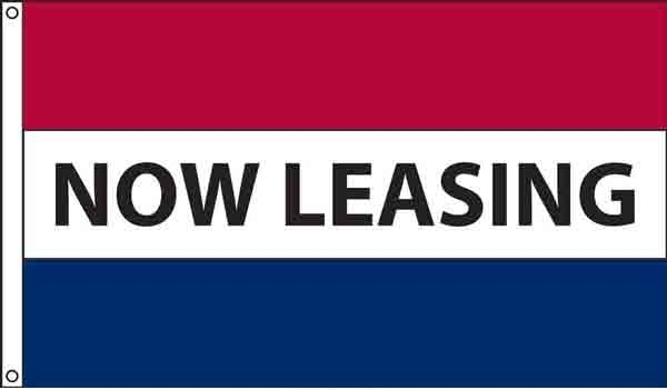 Now Leasing Message Flag, High Wind US Made 3\' x 5\'