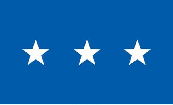 3\' x 5\' 3 Star Air Force High Wind, US Made Flag