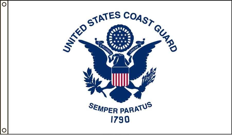Coast Guard US Made, High Wind Flag 4\' x 6\'
