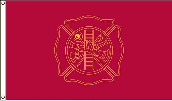 3\' x 5\' Fire Fighters US Made, High Wind Flag