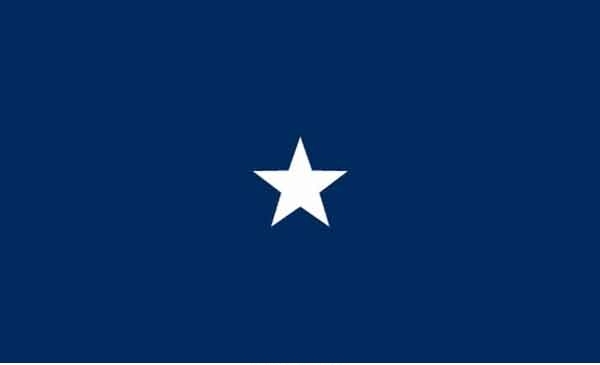 3\' x 5\' 1 Star Seagoing High Wind, US Made Flag