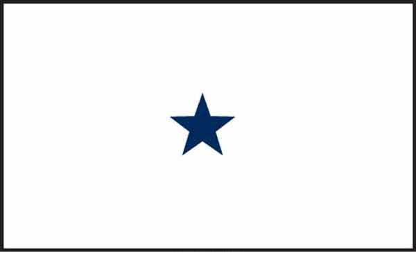 3\' x 5\' 1 Star Non-Seagoing Navy High Wind, US Made Flag
