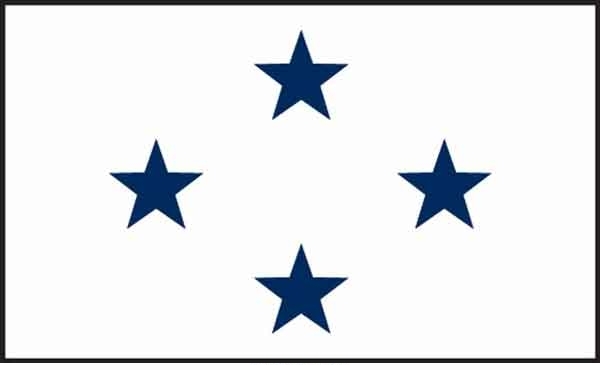 3\' x 5\' 4 Star Non-Seagoing Navy High Wind, US Made Flag