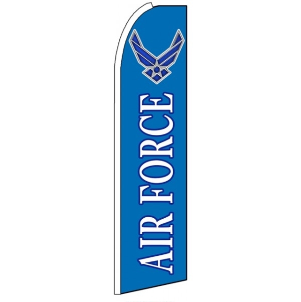 Air Force Feather Flag 2.5\' x 11\'