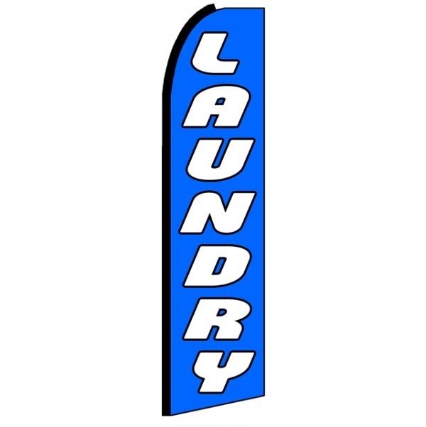 Laundry Feather Flag 3\' x 11.5\'