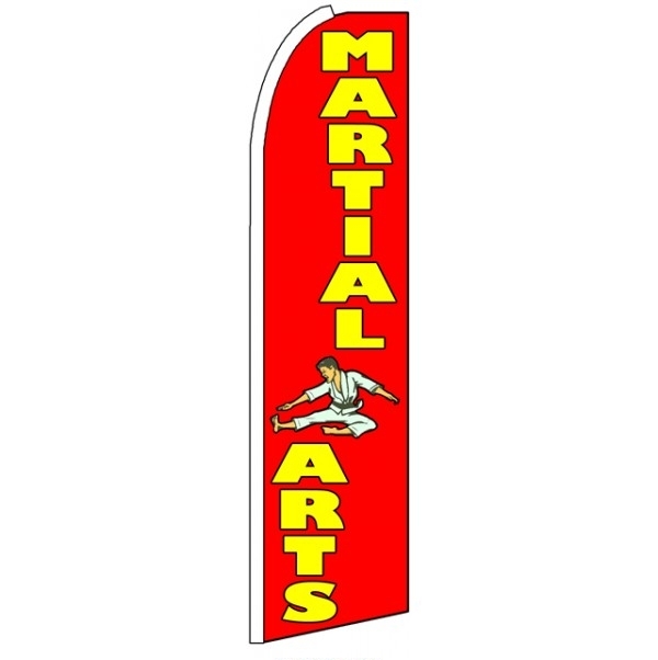 Martial Arts Feather Flag 3\' x 11.5\'