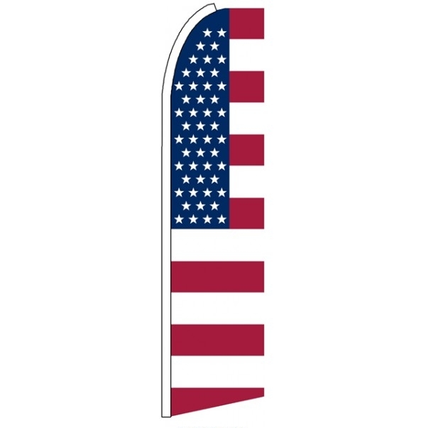 US Stars Stripes Feather Flag 3\' x 11.5\'