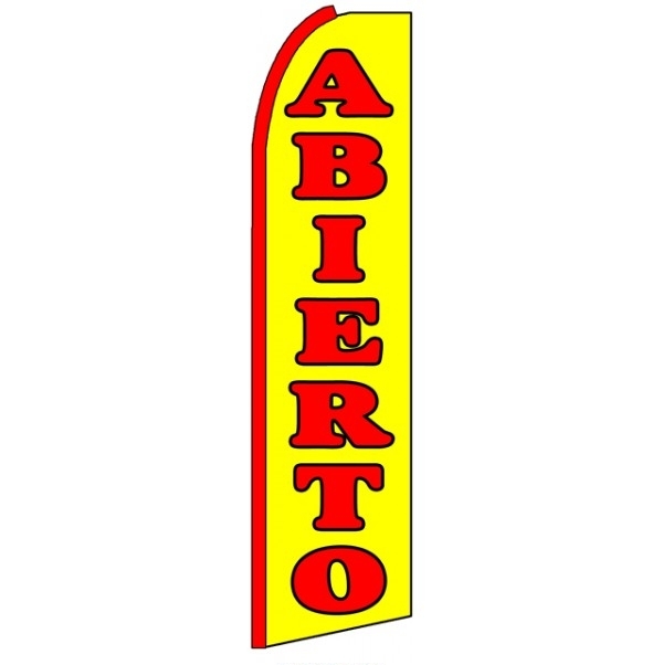 Abierto Feather Flag 2.5\' x 11\'