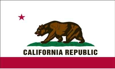 3\' x 5\' California State High Wind, US Made Flag