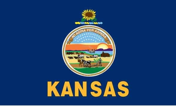 2\' x 3\' Kansas State High Wind, US Made Flag