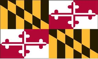 3\' x 5\' Maryland State High Wind, US Made Flag