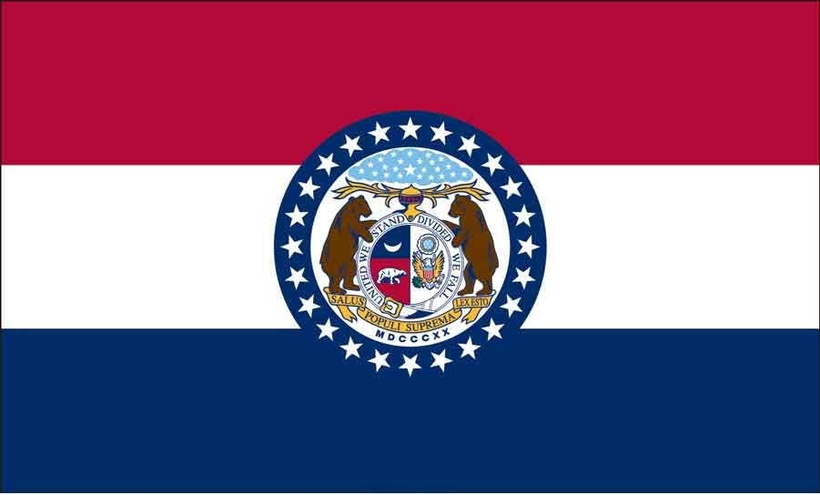 2\' x 3\' Missouri State High Wind, US Made Flag