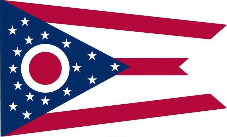 2\' x 3\' Ohio State High Wind, US Made Flag