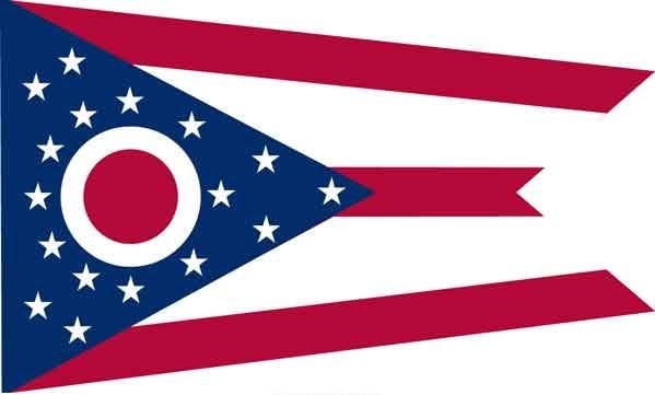 3\' x 5\' Ohio State High Wind, US Made Flag