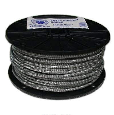 3/16" x 250\' Vinyl Coated Cable 7x19