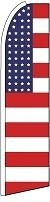 American Flag USA Feather Flag 2.5\' x 11.5\'