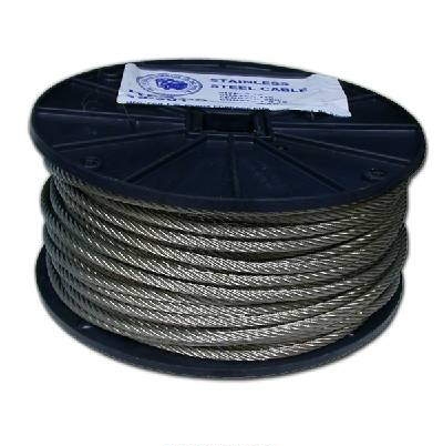 1/8" x 250\' Stainless Steel Cable 7x7