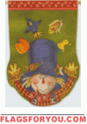 Denim Dude Scarecrow Garden Flag