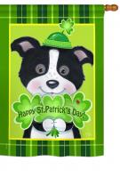 St. Pat's Puppy House Flag