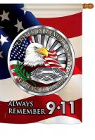 Always Remember 9-11 House Flag