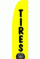 Tires Sale Wind Feather Flag 2.5\' x 11.5\'