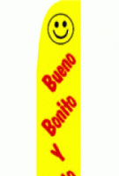 Bueno Bonito Y Barato Wind Feather Flag 2.5\' x 11.5\'