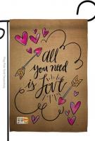 All You Need Is Love Garden Flag