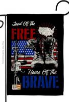 Home Of The Brave Decorative Garden Flag