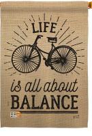 Life Is All About Balance House Flag