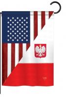 US Polish Friendship Garden Flag