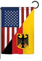 US German Friendship Garden Flag