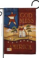 God Bless America Decorative Garden Flag