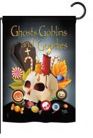 Ghosts Goblins and Goodies Garden Flag