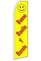 Bueno Bonito Y Barato Feather Flag 3\' x 11.5\'