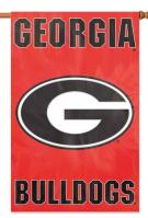 Georgia Bulldogs Applique Banner Flag 44\