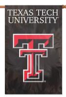 Texas Tech Red Raiders Applique Banner Flag 44\