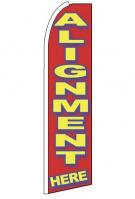 Alignment Here Feather Flag 2.5\' x 11\'