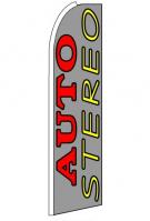 Auto Stereo (Sideways) Feather Flag 2.5\' x 11\'