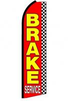 Brake Service Red Feather Flag 3\' x 11.5\'