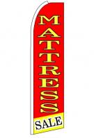 Mattress Sale (Red & Yellow) Feather Flag 3\' x 11.5\'