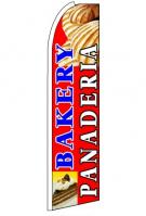 Bakery Panaderia (Sideways) Feather Flag 3\' x 11.5\'