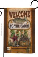 Welcome To The Cabin Decorative Garden Flag