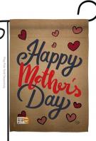 Happy Mother\'s Day Burlap Garden Flag