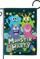 Monster Party Garden Flag